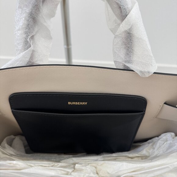 Burberry Small Vintage Check, Triple Stud Tote Bag, Archive Beige - Picture 11 of 14